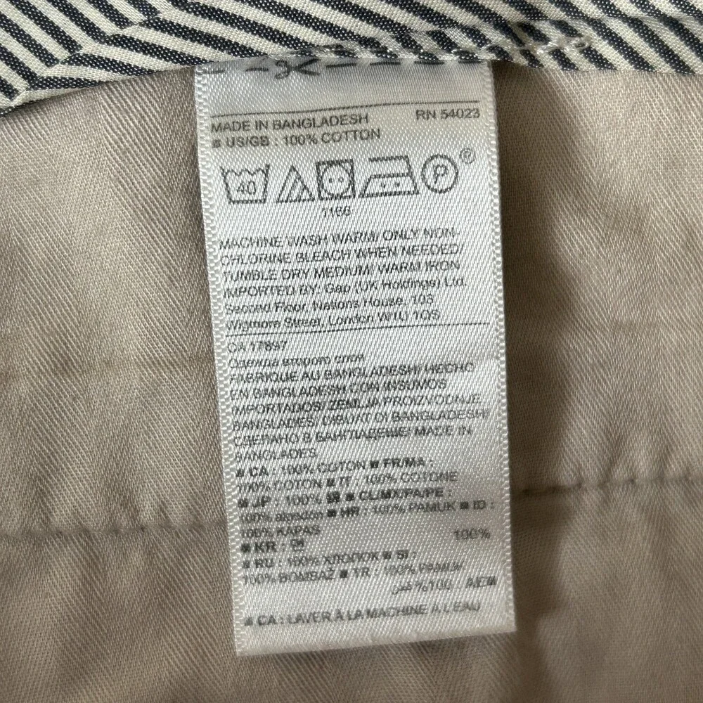 Banana Republic Pants Mens 35x32 Emerson Chino Classic Fit Flat Front